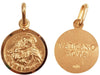 Medaglia Sant'Antonio in oro giallo 750 millesimi 18 kt Pendente Religioso Artigianale Made in Italy