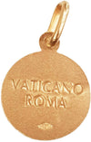 Medaglia Santo Padre Pio in Oro giallo 750 millesimi 18 kt Pendente Religioso Artigianale Made in Italy