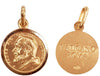 Medaglia Santo Padre Pio in Oro giallo 750 millesimi 18 kt Pendente Religioso Artigianale Made in Italy