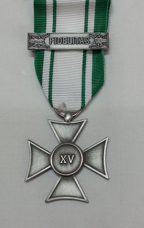 Croce Anzianità 15 anni Croce Rossa Italiana con scatola