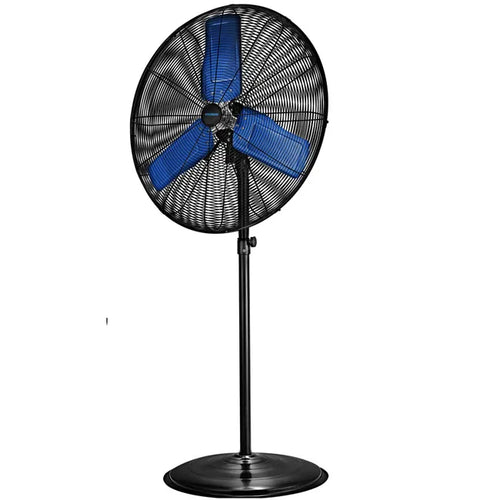 Ventilatore industriale a piantana a 3 velocità con pale in alluminio e base in ferro, Ø 75 cm