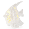 Decorazione capri realizzati in porcellana, con led, funzionanti anche con batteria 3xlr44 incluse