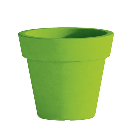Vaso Cromia Gemma per piante decorazione tinta unita in resina "Made in Italy"