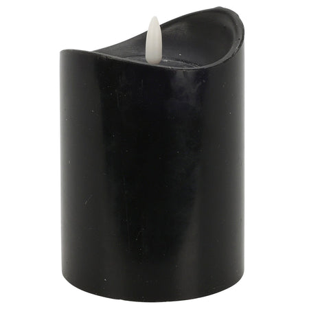 Candela natalizia decorativa colorata, con luce a LED lampeggiante e timer, a batteria