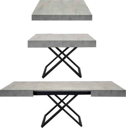 MEDUSA---tavolino-trasformabile-salvaspazio-cm-80-x-120/170/220-x-30/77-h-Cemento-Milani-Home