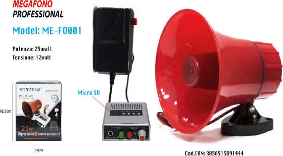 Megafono-Professionale-25w-12v-Riproduzione-Sonora-Automatica-Maxtech-Me-fo001