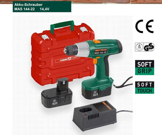 MEISTER-CRAFT---TRAPANO/AVVITATORE-14,4V-2G/2A