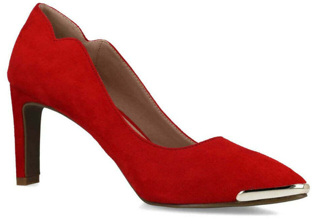 Membur Décolleté Donna in Camoscio Scarpe Con Tacco 7 Cm Suola in Gomma Collezione Aut-Inv 2022/23