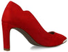 Membur Décolleté Donna in Camoscio Scarpe Con Tacco 7 Cm Suola in Gomma Collezione Aut-Inv 2022/23