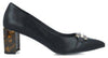 Membur Décolleté Donna in Pelle Scarpe Con Tacco Maculato 5,5 Cm Dettaglio Medaglione Dorato Collezione Aut-Inv 2022/23