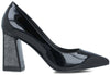 Membur Décolleté Donna in Vernice Con Tacco 8 Cm Scarpe a Punta Suola in Gomma Collezione Aut-Inv 2022/23