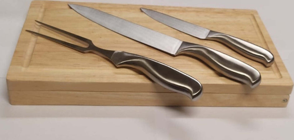 MENG---SET-TAGLIERE-IN-LEGNO-APRIBILE-CON-2-COLTELLI-PER-CARNE-E-UN-FORCHETTONE-PER-ARROSTI---IN-ACCIAIO-INOSSIDABILE