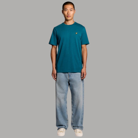 T-shirt Lyle & Scott Uomo Cotone con Logo Iconico Aquila