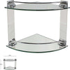 Mensola Ad Angolo Doppia Per Bagno Angoliera A 2 Ripiani In Vetro Arredo 52910 Set da Bagno Trade Shop italia - Napoli, Commerciovirtuoso.it