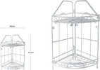 Mensola-Angolare-Angoliera-2-Ripiani-Porta-Oggetti-Bagno-Metallo-Bianco-52527