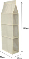 GRUCCIA PER ARMADIO CON 3 RIPIANI SCOMPARTI IN TESSUTO COLORE BEIGE SALVASPAZIO Casa e cucina/Organizzazione interni/Organizzazione guardaroba/Grucce e appendini/Grucce Trade Shop italia - Napoli, Commerciovirtuoso.it