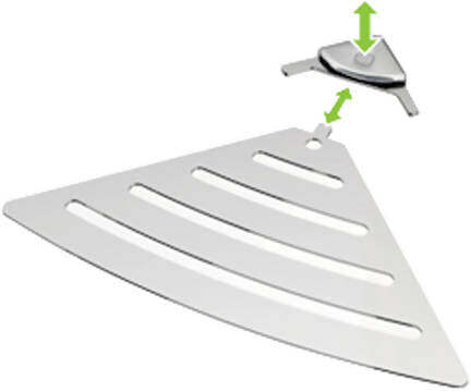Mensola Angolare Doccia In Acciaio Inox Serie Point 6 Menosla Design Pratica E Moderna Made In Italy
