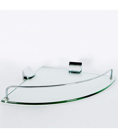Mensola Angolare  52909 Vetro Portaoggetti Doccia Bagno Parete Triangolare