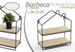 Mensola Bacheca Parete Casetta Metallo 24x12x29cm Nero 2 Ripiani In Legno 818707 Casa e cucina/Arredamento/Ingresso/Portachiavi da parete Trade Shop italia - Napoli, Commerciovirtuoso.it