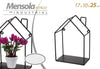 Mensola Bacheca Parete Metallo Moderno Nero 17x10x25cm Casetta Industrial 822278 Casa e cucina/Organizzazione interni/Porta oggetti cassetti e scaffali/Mensole a cubo da parete Trade Shop italia - Napoli, Commerciovirtuoso.it