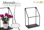 Mensola Bacheca Parete Metallo Nero Industrial Classic Moderno 17x10x25cm 822254 Casa e cucina/Arredamento/Ingresso/Portachiavi da parete Trade Shop italia - Napoli, Commerciovirtuoso.it