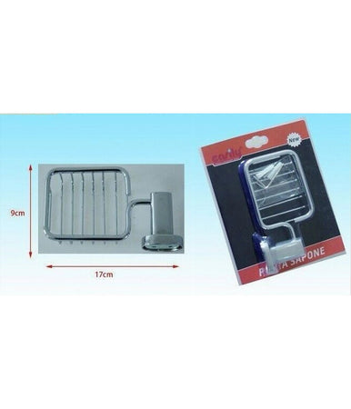 Mensola Bagno Doccia Porta Sapone Saponetta Rettangolare Fissaggio A Muro 52430a