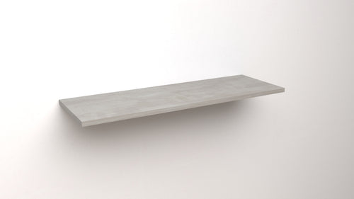 Mensola da Muro da appoggio 80x50 cm in Legno nobilitato spessore 1,8 cm in colore cemento