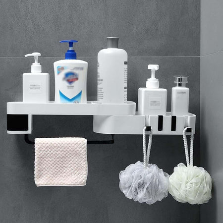 Mensola Da Parete Bagno Scaffale Rotante Portaoggetti Cucina Doccia Organizzatore Casa e cucina/Bagno/Mobili da bagno/Mensole bagno Trade Shop italia - Napoli, Commerciovirtuoso.it