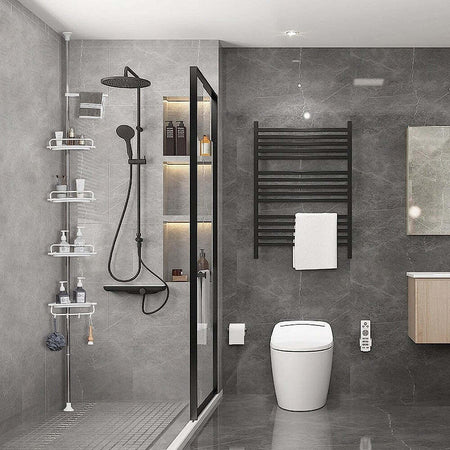 Mensola Doccia Angolare Telescopico Bagno 4 Ripiani 1 Portasciugamani 95-305cm Bianco Casa e cucina/Bagno/Mobili da bagno/Mensole bagno Trade Shop italia - Napoli, Commerciovirtuoso.it
