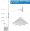 Mensola Doccia Angolare Telescopico Bagno 4 Ripiani 1 Portasciugamani 95-305cm Bianco Casa e cucina/Bagno/Mobili da bagno/Mensole bagno Trade Shop italia - Napoli, Commerciovirtuoso.it