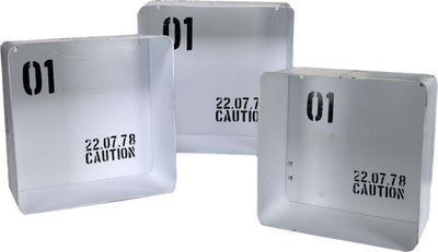 Mensola mensole ferro metallo decorazione parete casa interno bristol bianco quadrata Casa e cucina/Organizzazione interni/Porta oggetti cassetti e scaffali/Mensole da muro Decor Space - Altamura, Commerciovirtuoso.it