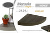 Mensola Parete Angolare Scaffale Ripiano Ad Angolo In Legno Mdf Wenghe 24 X 4 Cm Casa, arredamento e bricolage > Arredamento > Mobili e Accessori Trade Shop italia - Napoli, Commerciovirtuoso.it