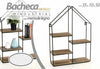 Mensola-Parete-Casa-4-Mensole-Ripiani-Design-Moderno-Scaffale-Legno-Metallo