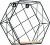 Mensola Parete Esagonale 1 Ripiano Design Moderno Scaffale Legno Mdf Metallo Nero Casa, arredamento e bricolage > Arredamento > Mobili e Accessori Trade Shop italia - Napoli, Commerciovirtuoso.it