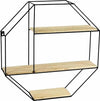 Mensola Parete Esagonale 3 Mensole Ripiani Design Moderno Scaffale Legno Metallo Casa, arredamento e bricolage > Arredamento > Mobili e Accessori Trade Shop italia - Napoli, Commerciovirtuoso.it