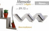 Mensola-Parete-Moderna-Design-Zig-Zag-Mensole-Muro-Scaffale-3-Ripiani-Bianco