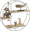 Mensola-Parete-Rotonda-3-Mensole-Ripiani-Scaffale-Moderno-Legno-Naturale-e-Nero