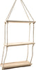 Mensola pensile a 3 ripiani in legno appendibile con corda da 95 cm Casa e cucina/Organizzazione interni/Porta oggetti cassetti e scaffali/Mensole da muro Decor Space - Altamura, Commerciovirtuoso.it
