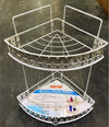 Mensola-Per-Doccia-Angolare-2-Ripiani-Porta-Oggetti-Bagno-Metallo-Bianco-79303