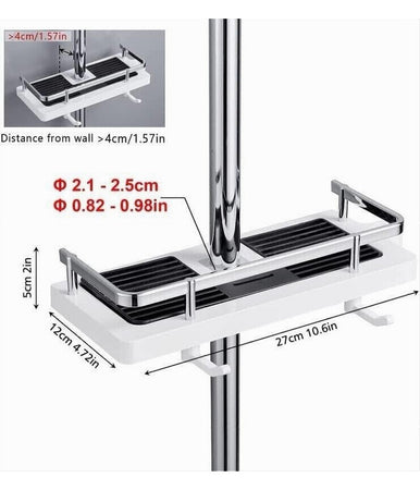 Mensola Per Doccia Per Asta Doccia Senza Foratura Scaffale Mensola Per Bagno