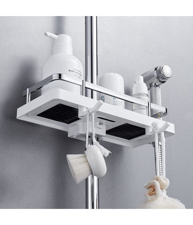 Mensola Per Doccia Per Asta Doccia Senza Foratura Scaffale Mensola Per Bagno