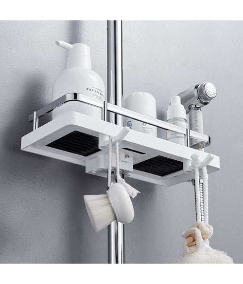 Mensola Per Doccia Per Asta Doccia Senza Foratura Scaffale Mensola Per Bagno