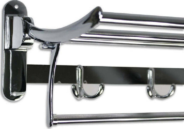 Mensola Portasciugamani Doppio Ripiano Bagno Ganci Accappatoio In Acciaio 52817 Casa, arredamento e bricolage > Accessori Bagno > Set da Bagno Trade Shop italia - Napoli, Commerciovirtuoso.it