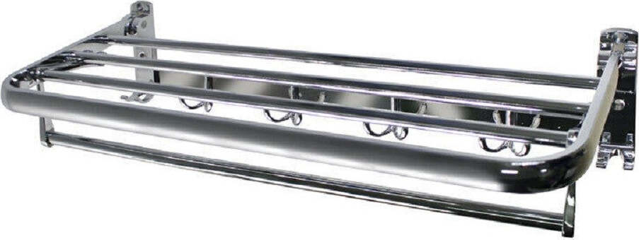 Mensola Portasciugamani Doppio Ripiano Richiudibile Con Ganci Accappatoio 52819 Casa, arredamento e bricolage > Accessori Bagno > Set da Bagno Trade Shop italia - Napoli, Commerciovirtuoso.it