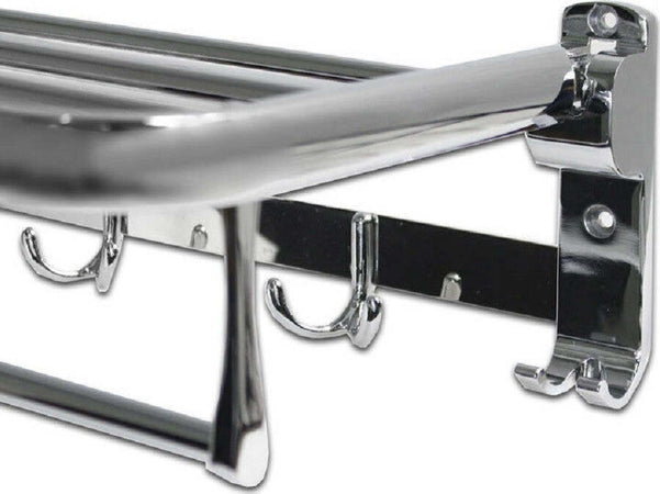 Mensola Portasciugamani Doppio Ripiano Richiudibile Con Ganci Accappatoio 52819 Casa, arredamento e bricolage > Accessori Bagno > Set da Bagno Trade Shop italia - Napoli, Commerciovirtuoso.it