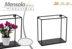 Mensola Quadrata Bacheca Parete Metallo Nero 20x10x20cm Serie Industrial 822230 Casa e cucina/Organizzazione interni/Porta oggetti cassetti e scaffali/Mensole da muro Trade Shop italia - Napoli, Commerciovirtuoso.it