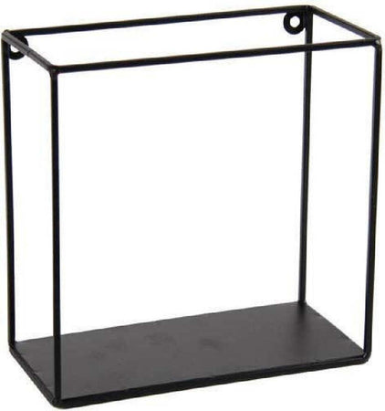 Mensola Quadrata Bacheca Parete Metallo Nero 20x10x20cm Serie Industrial 822230 Casa e cucina/Organizzazione interni/Porta oggetti cassetti e scaffali/Mensole da muro Trade Shop italia - Napoli, Commerciovirtuoso.it