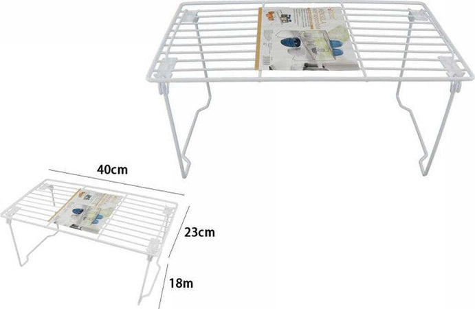 Mensola Salvaspazio Sovrapponibile Organizer Cucina Armadio Mobili Smontabile Casa e cucina/Organizzazione interni/Porta oggetti cassetti e scaffali/Mensole da muro Trade Shop italia - Napoli, Commerciovirtuoso.it