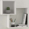 Mensola-Scaffale-da-Parete-2-Elementi-Bianca-Salvaspazio-Arredamento-Moderno