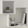 Mensola-Scaffale-da-Parete-2-Elementi-Bianca-Salvaspazio-Arredamento-Moderno